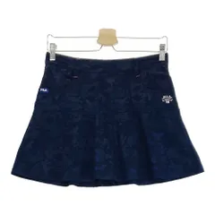 サイズ：S FILA GOLF フィラゴルフ  インナー付 フレアスカート 迷彩 カモフラ柄 ネイビー系 [240101237064]# ゴルフウェア レディース ストスト