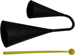 ST TS Agogo Bell Cowbell Samba Percussion Instrument 27cm with Stick and Mallet - Small Percussion Instrument