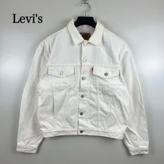 Levi's 90s 1991 JAPAN 70651-5051 tracker jacket L リーバイス 日本製 651 ホワイト ジャケット Gジャン オレンジタブ オールド ヴィンテージ