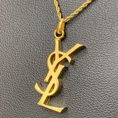 YSL イヴ・サンローラン ロゴ チェーン ネックレス ヴィンテージ