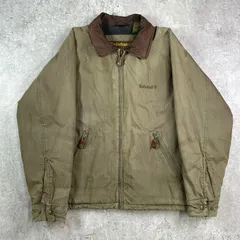 90年代 Timberland ティンバーランド WATERPROOF 襟レザー スイングトップ メンズXL相当 