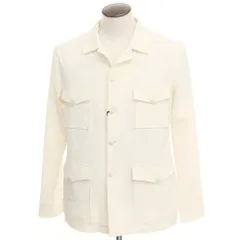 【新品】タリアトーレ TAGLIATORE SHIRT ストレッチシアサッカーコットン サファリジャケット クリーム【サイズ48】【メンズ】のサムネイル