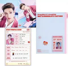 【中古】雑貨 バンチャン ポストカード＆プロフィール＆IDカード ファイルセット 「Stray Kids 2ND #LoveSTAY ‘SKZ’S CHOCOLATE FACTORY’」