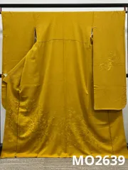 振袖 豪華 銀通し 刺繍 紋意匠 重ね衿 ふり布 褄下簡易比翼 身丈167cm MO2639