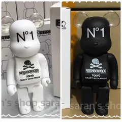 【割引価格】2体セットBE@RBRICK ベアブリック NEIGHBORHOOD ネイバーフッド ブラック 黒 ホワイト 白のサムネイル