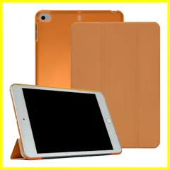 Ryo YXL iPad mini5 mini4 ケース 手帳型 iPad mini 第5世代/第4世代 2019/2015 7.9インチ カバー 三つ折り オートスリープ スタンド角度調節 耐衝撃 アイパッド ミニ5 ミニ4 フリップ ケース オレンジ