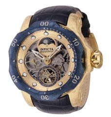 INVICTA インビクタ 腕時計 メンズ クォーツ ブルー・ゴールド