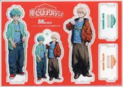 【中古】グッズセット 緑谷出久＆爆豪勝己 アクリルスタンド＆アクリルチャームトップ 「僕のヒーローアカデミア」 Men’s NONNO(メンズノンノ) 2025年8・9月合併号 別冊付録