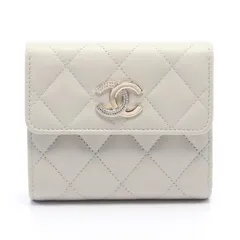 シャネル CHANEL 三つ折り長財布 マトラッセ スモールフラップウォレット AP4173 ライトグレー レザー マトラッセ 三つ折り財布 レディース Used Aのサムネイル