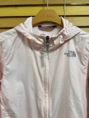 THE NORTH FACE(ザノースフェイス) ジュニア ピンク 防風ジャケット ジップアップジャケット 140