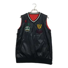 中古 レディース パーリーゲイツ PEARLY GATES ベスト 2(L) 紺/赤 訳あり 中綿入り リバーシブル