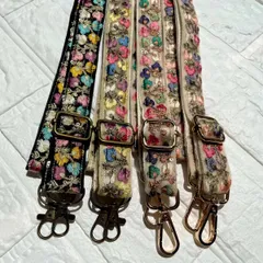 インド刺繍リボン　ショルダーストラップ　ショルダーベルト　スマホストラップ　ハンドメイド　＊No.18