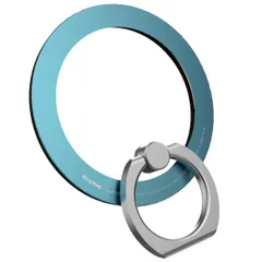 新品 AAUXX iRing Mag アイリング マグ MagSafe対応 スマホリング 正規品 正規代理店 マグネット式 ホールド リング 薄型 ワイヤレス充電対応 強力吸着 ネオジム磁石 iPhone 15 14 13 12 Series (ブルー)