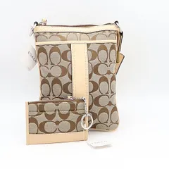 未使用品 ミニポーチ付き コーチ シグネチャー レディースショルダーバッグ 2000000 NSK INU