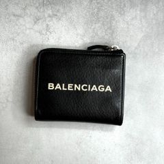 BALENCIAGA バレンシアガ / Lジップコンパクトウォレット ブラック BALENCIAGA バレンシアガ / Lジップコンパクトウォレット