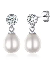 新品 PROSILVER 真珠 パールピアス レディース しずく型 揺れる 大きめ 普段使い シルバー925 金属アレルギー対応 大人 可愛い プレゼント女性