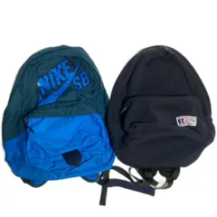リュック 2点 NIKE SB RUSSELL / ナイキ グリーン ブルー ラッセル スウェット系 ネイビー リュックサック デイパック 約25l ■SBA12