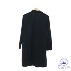 【訳アリ】 Life is Basic ライフイズベーシック シャツワンピース Vネック シンプル 長袖 ロング丈 レディース ネイビー M 901-12625 送料無料 古着