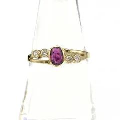 指輪ルビー 、イエロー グリーン サファイア、 K18 マルチカラーいしだ壱成