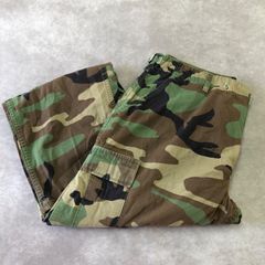 MILITARY ミリタリー 米軍実物 U.S.ARMY 80s ~90s カモフラ 迷彩柄 フィールドパンツ ミリタリーパンツ 調整ループ付き 大判ポケット カーゴパンツ ワイドシルエット ワークパンツ