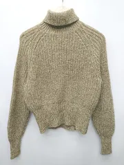 ◇ ⊇ UNIQLO ユニクロ タートルネック　ウール 長袖 ニット サイズM ダークイエロー系 レディース P  【1411070003225】