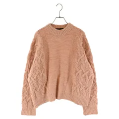 UNUSED (アンユーズド) Lady's Cable Hand Knit レディースケーブルハンドニットセーター 長袖セーター ピンク レディース US2083のサムネイル