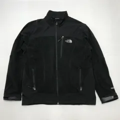 THE NORTH FACE ザ ノースフェイス WIND STOPPER ウィンドストッパー ナイロンフリースジャケット ドローコード メンズL/G NICARAGUA製 ブラック