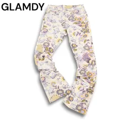 GLAMDY グラムディ 通年★ 花柄 フラワー 総柄 フレア ブーツカット パンツ Sz.2 メンズ 日本製