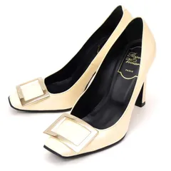 Roger Vivier ホワイト パテントレザー　パンプス クリーム Woman ベル ヴィヴィエ パテントレザー パンプス
