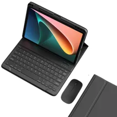 【数量限定】Pad キーボードケース ペン収納可能 可愛い Poco カラーキーボード シャオミ Xiaomi Xiaomi Redmi Pad Pro マウス付き 12.1インチ キーボード ケースブラック