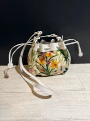 【中古】グッチ　GUCCI　フローラ　ショルダーバッグ　花柄　オールドグッチ