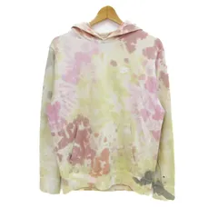 ナイキ パーカー トップス プルオーバー スウェット ヴィンテージ メンズ Sサイズ 白×黄×ピンク NIKE 【中古】