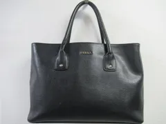 R334　FURLA　フルラ　2way　ショルダーバッグ　斜め掛け　ななめがけ　ハンドバック　レディース　ブラック　黒　中古　used　ショルダー付き　激安