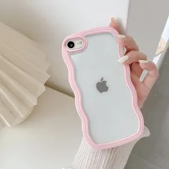 QLTYPRI iPhone 7ケース iPhone 8ケース クリア TPUカバー おしゃれ 韓国 可愛い 透明 薄型 軽量 耐衝撃 スマホケース ワイヤレス充電対応 ストラップホール付き アイフォン 7/8 ケース 4.7インチ 対応 - ピンク 1