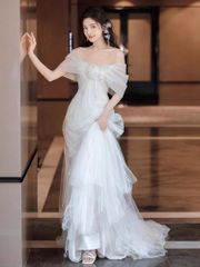 DRESSPRODUCTION オフショルダーボリュームフリルドレス（W342