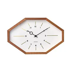 INTERFORM INC. インターフォルム 時計 電波時計 壁掛け 幅33×高さ21.5×奥行4.5 (ホワイト 幅33×高さ21.5)