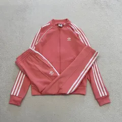 85 adidas(アディダス) レディース スーパースター ジャージ セット セットアップ ヨーロッパ ピンク