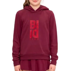 特価】BIDI BADU(ビディバドゥ) 2023 FA ジュニア(ガールズ) PROTECTED LEAFS チル フーディ フード付きスウェット G1270007-BO ボルドー(23y7mテニス)【メール便発送】(310519747)