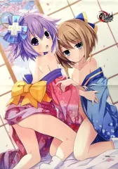 【中古】タペストリー ネプテューヌ＆ブラン B2タペストリー 「PS4ソフト 閃乱忍忍忍者大戦ネプテューヌ -少女達の響艶- ねぷねぷシノビ萌絵箱」 あみあみ有償特典