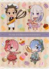 【中古】クリアファイル 集合(お菓子ver.) A4クリアファイル 「セガ Re：ゼロから始める異世界生活 氷結の絆キャンペーン」 UFOキャッチャープレイ特典