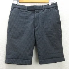 H■ユナイテッドアローズ/UNITED ARROWS B＆Y FLEXSKIN TORAY 東レ シアサッカーショーツ【M】灰色/MENS■70【中古】