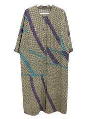 NOWOS  日本製　シルク100　ノーウォス シルクレースアップニット セーター 五分 Silk lace up knit　5002005451　J5-100 nowos[ノーウォス]シルク編みあげプルオーバーニット 4302005217
