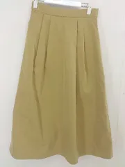 ◇ Ray BEAMS レイビームス ロング ギャザー スカート サイズ1 マスタード レディース  【中古】 【1205060005302】
