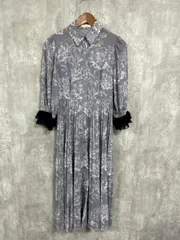 rienda リエンダ 花柄 プリーツ ワンピース sizeS/グレー ■◇ レディース