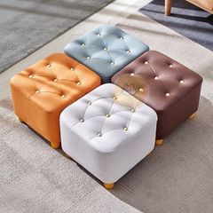 高級感 オットマン 北欧 家具 雑貨 ローチェア 椅子 インテリア スツール グリーン ブルー オレンジ グレイ グレー ブラウン かわいい チェア 椅子 イス ベンチ かわいい 玄関 リビング 小さい ミニ