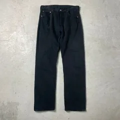 スペイン製 Levi's ユーロリーバイス 501 ストレート ブラックデニムパンツ メンズW33 