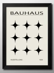 14993バウハウス BAUHAUS A3 サイズ ポスター アート おしゃれ 絵画 インテリア 北欧 イラスト マット紙 艶消し アートパネル 額 フレーム デザイン 壁掛け ギフト 新築祝い ディスプレイ