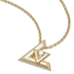 ルイ・ヴィトン LOUIS VUITTON ペンダント LV ヴォルト ワン GM ダイヤモンド ネックレス Q93808 K18YG K18WG 仕上済