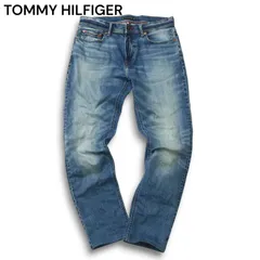 TOMMY HILFIGER トミーヒルフィガー USED加工★ ETROITE DELGADO ストレッチ スリム デニム パンツ ジーンズ Sz.32 メンズ