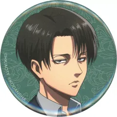 【中古】バッジ・ピンズ リヴァイ・アッカーマン(アップ) 「進撃の巨人 ～兵士たちのティータイム～ in アニメイト 描き下ろしイラスト ティータイムver. トレーディング缶バッジ」